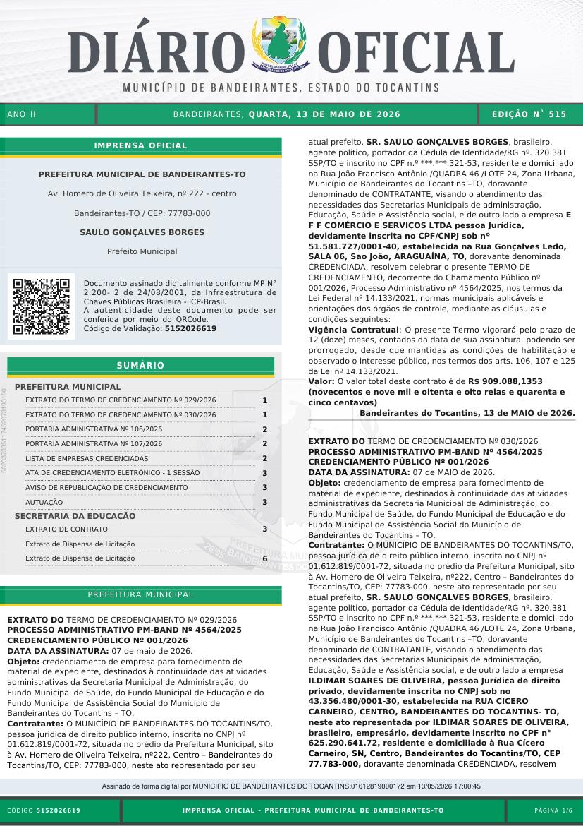 Capa da edição