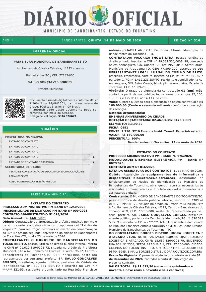 Capa da edição