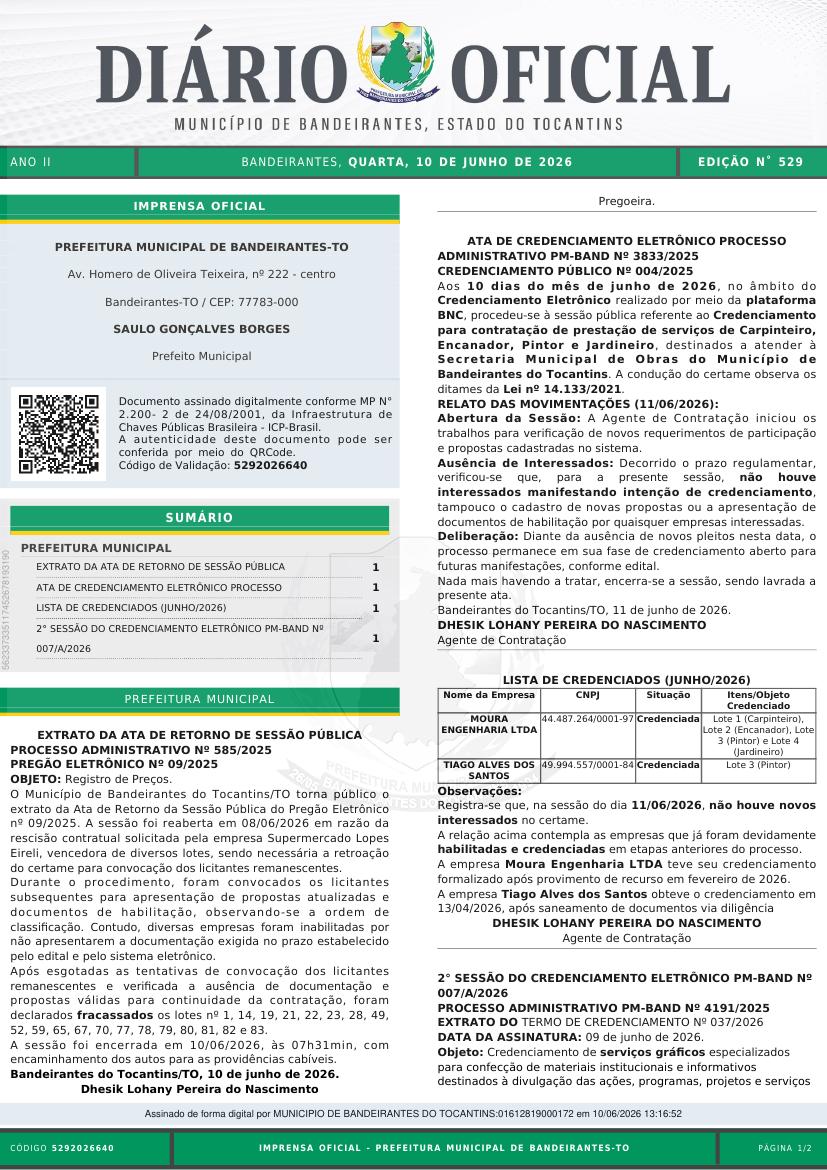 Capa da edição