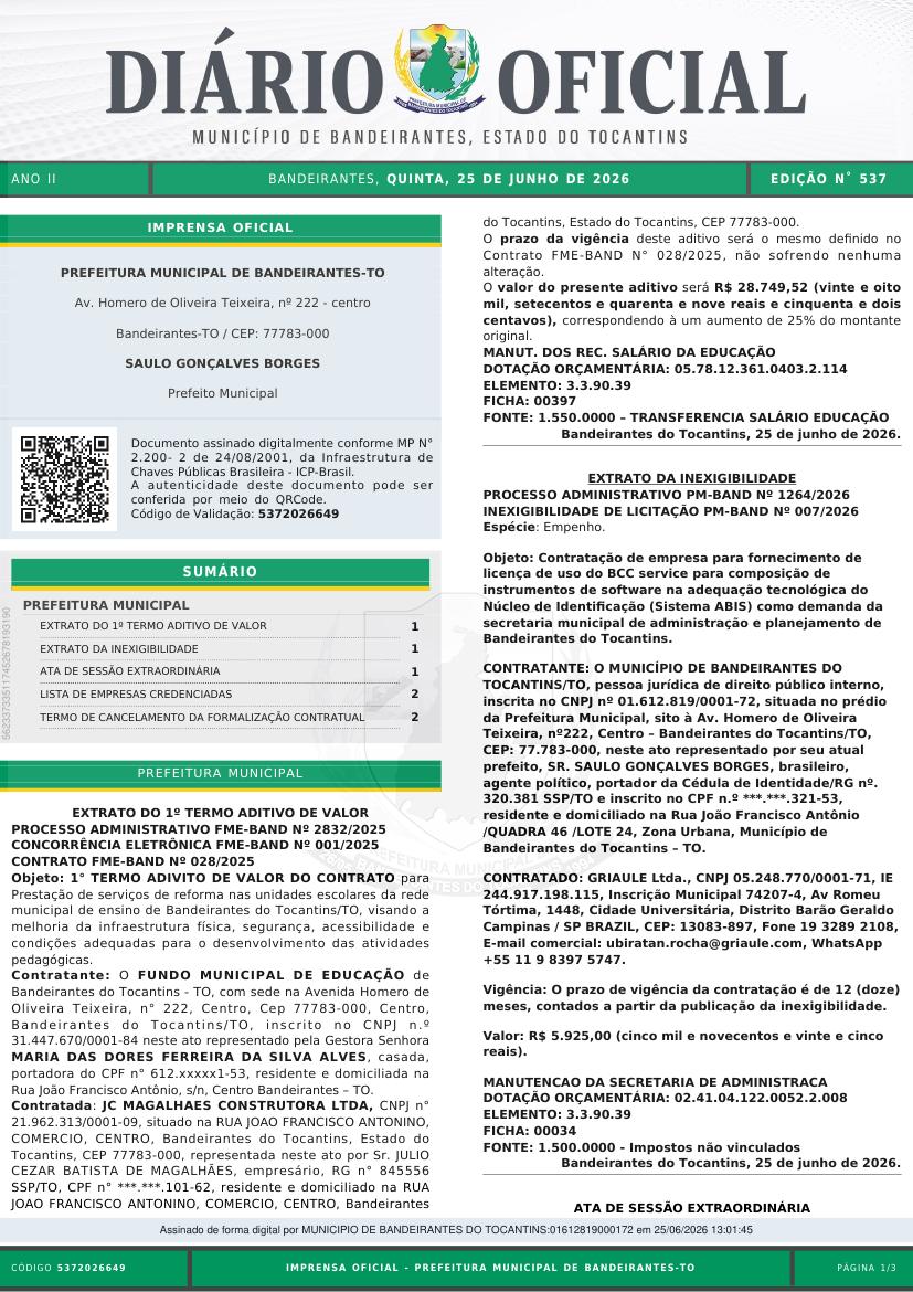Capa da edição