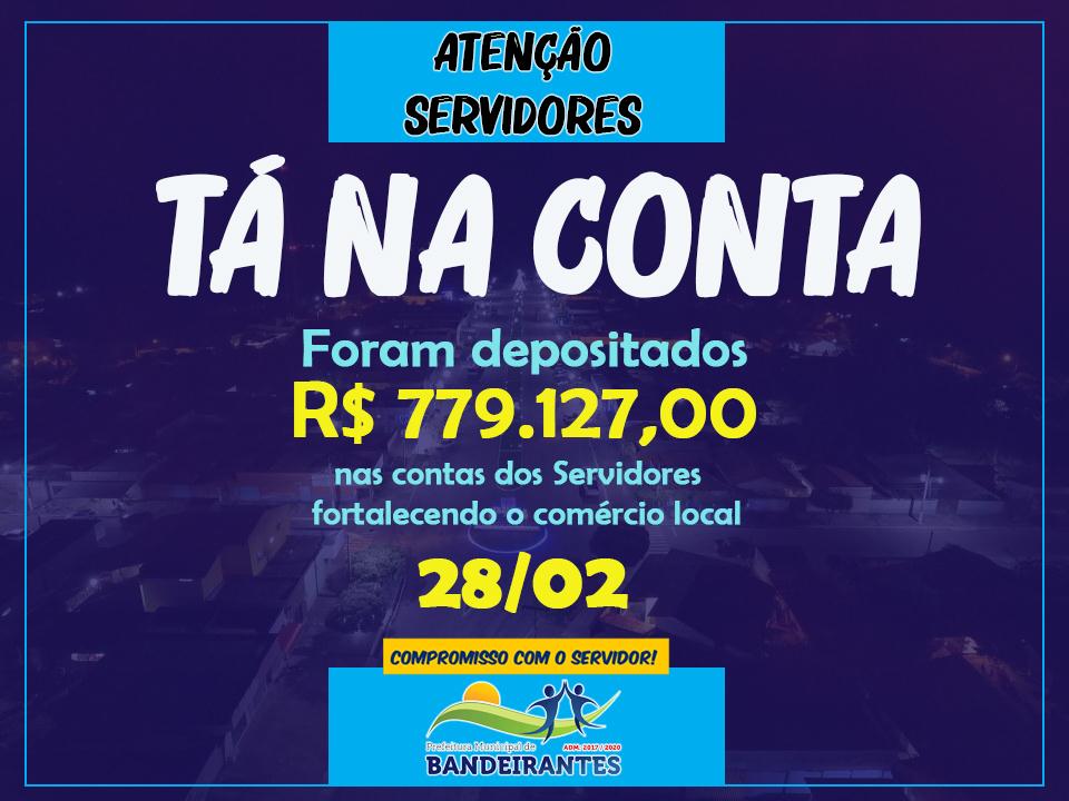 Prefeitura realiza pagamento dos salários dos servidores