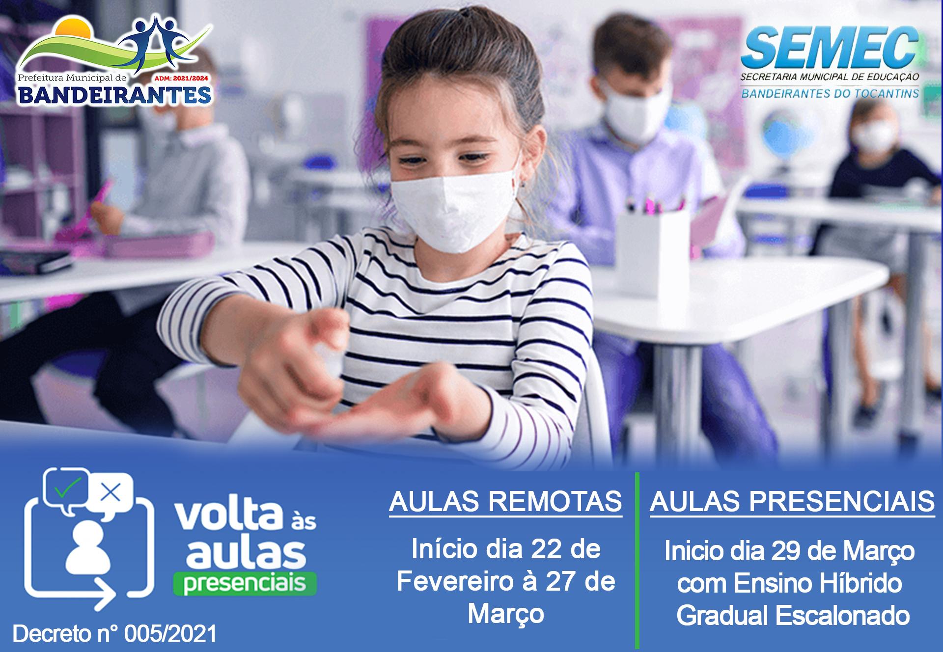 Volta às aulas presenciais